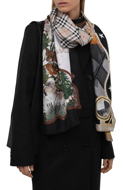 Шелковый платок BURBERRY, арт. 8045972, фото 2