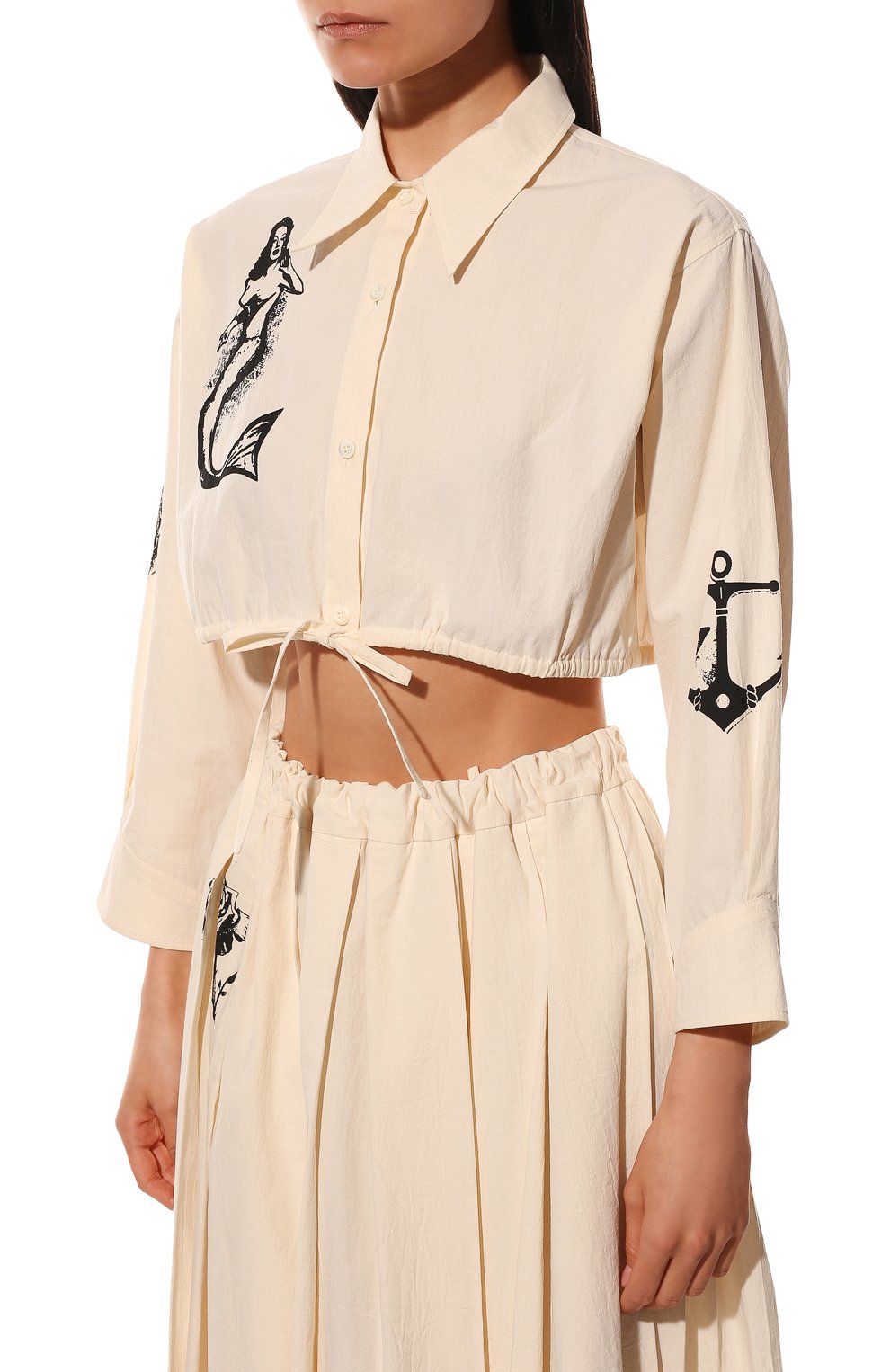 Хлопковая рубашка PRADA, арт. P457F-10M6-F0304-221, фото 3