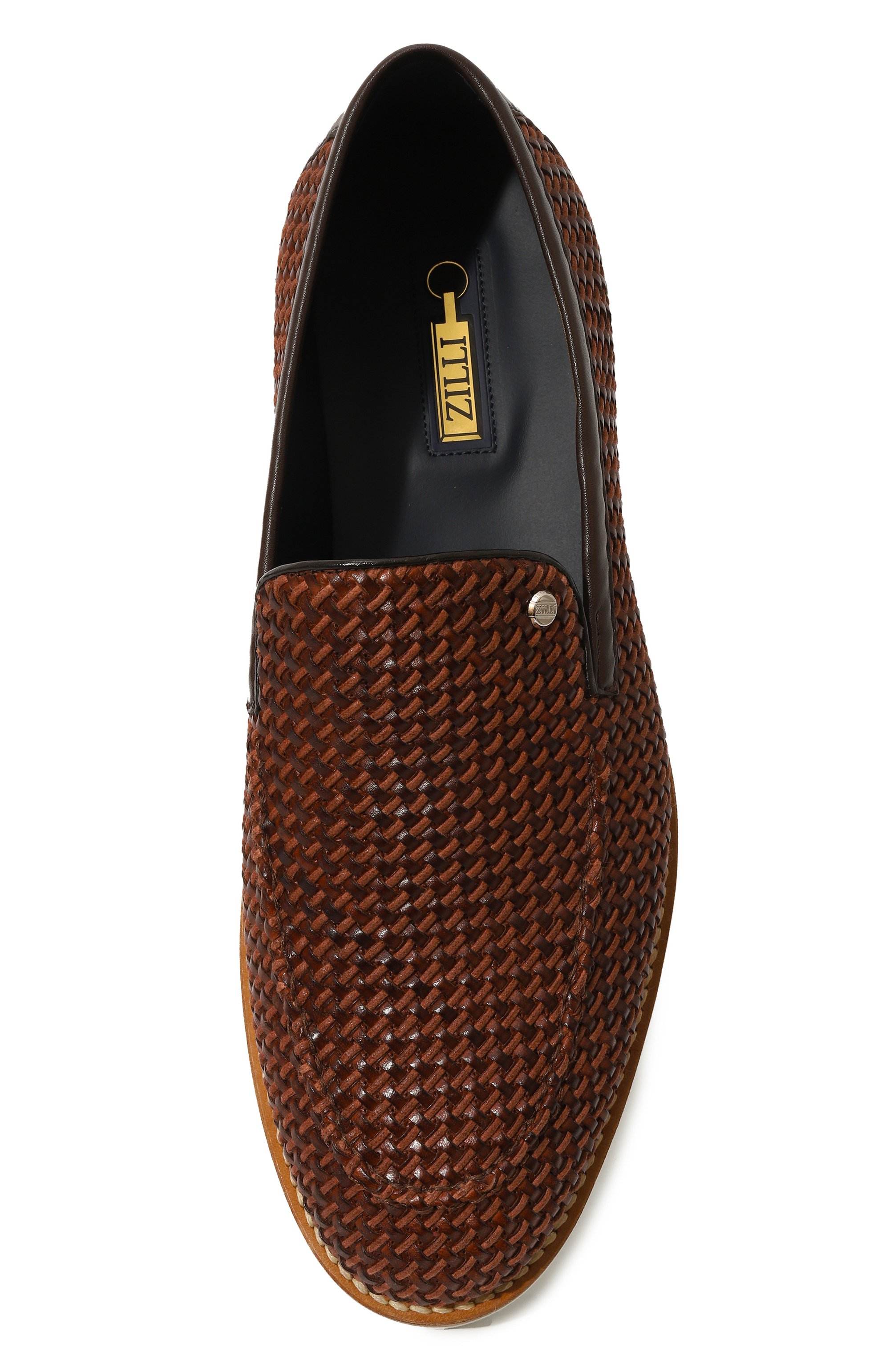 Комбинированные лоферы ZILLI, арт. H0080AM1028VHA001, фото 6