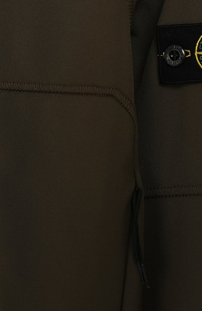 Ветровка с капюшоном STONE ISLAND хаки цвета по цене 19950 руб., арт. 701640234/6-8, фото 3 Ветровка с капюшоном STONE ISLAND, арт. 701640234/6-8, фото 3