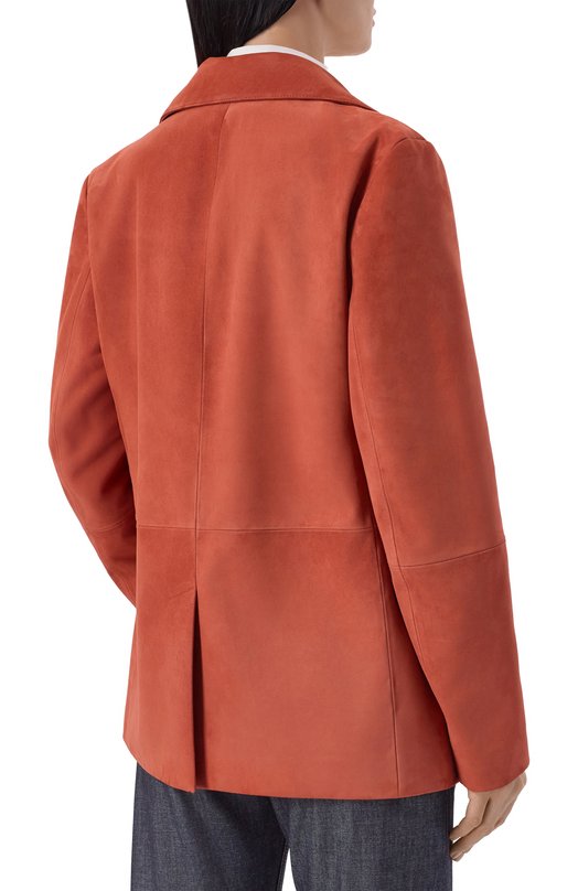 Замшевый жакет MVST M25.1PW.L011/METIS SUEDE 0.6 MM Оранжевый  M25.1PW.L011/METIS SUEDE 0.6 MM Фото 4