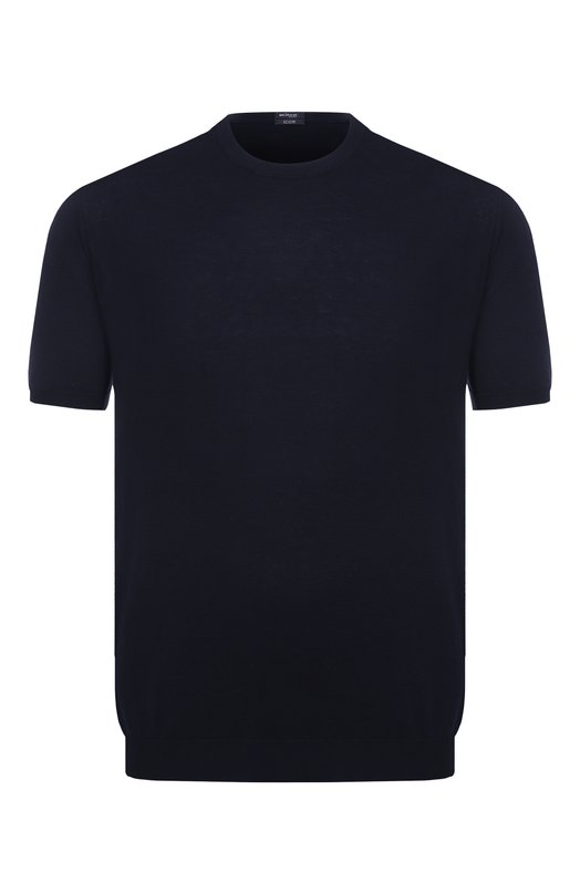 Хлопковый джемпер Kiton UMKXX37 Синий UMKXX37