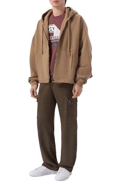 Мужская хлопковая футболка DOLCE & GABBANA, арт. G8RN8T/G7P0I