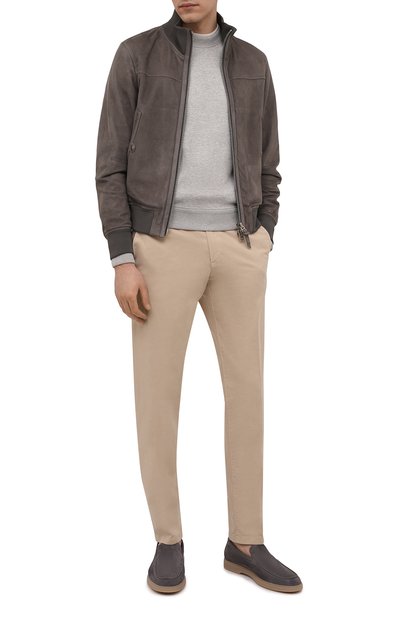 Замшевые лоферы SANTONI, арт. MGYG17995SARSVL0G64, фото 2