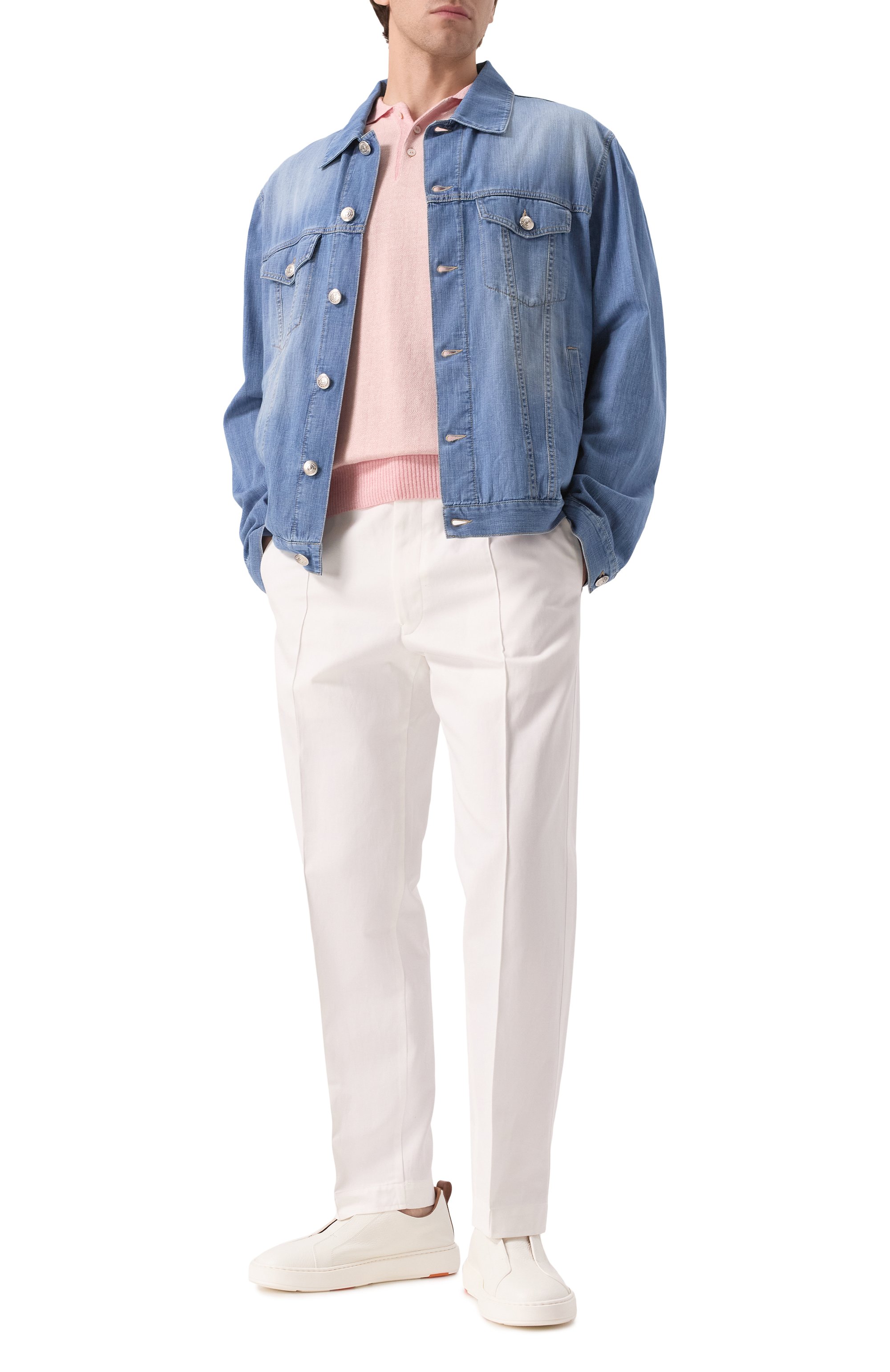 Брюки из хлопка и льна ZEGNA, арт. TT46/UFI31A9, фото 2