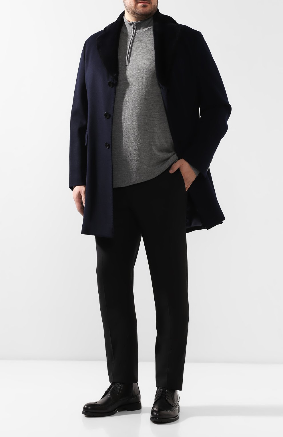 Шерстяные брюки KITON, арт. UFPP79K06R68, фото 2