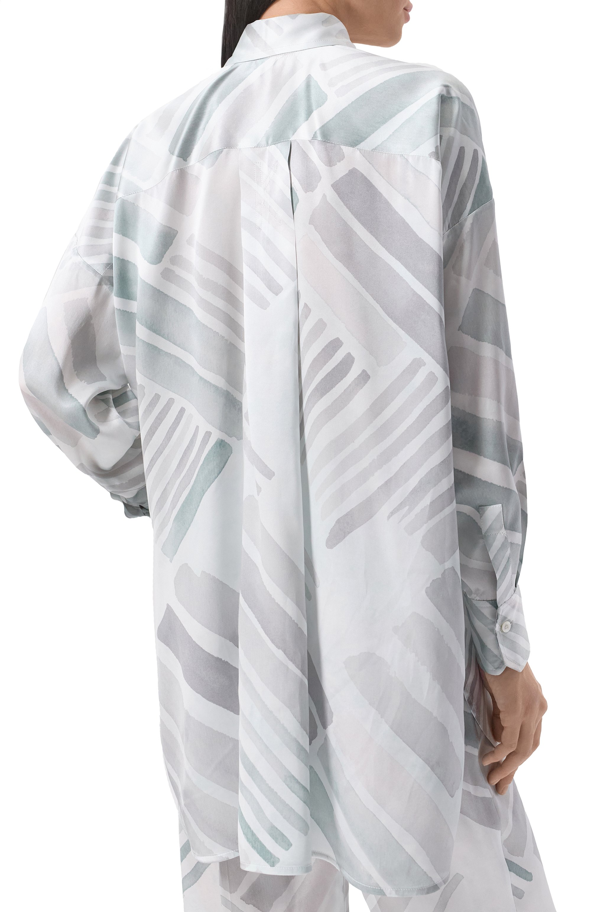 Атласная рубашка KITON, арт. D51402K0926E03, фото 4