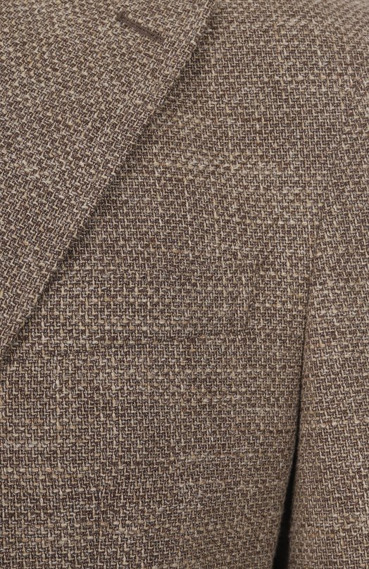 Пиджак из хлопка и вискозы Windsor 13 GIR0 10019382/30046376 Коричневый  13 GIR0 10019382/30046376 Фото 8
