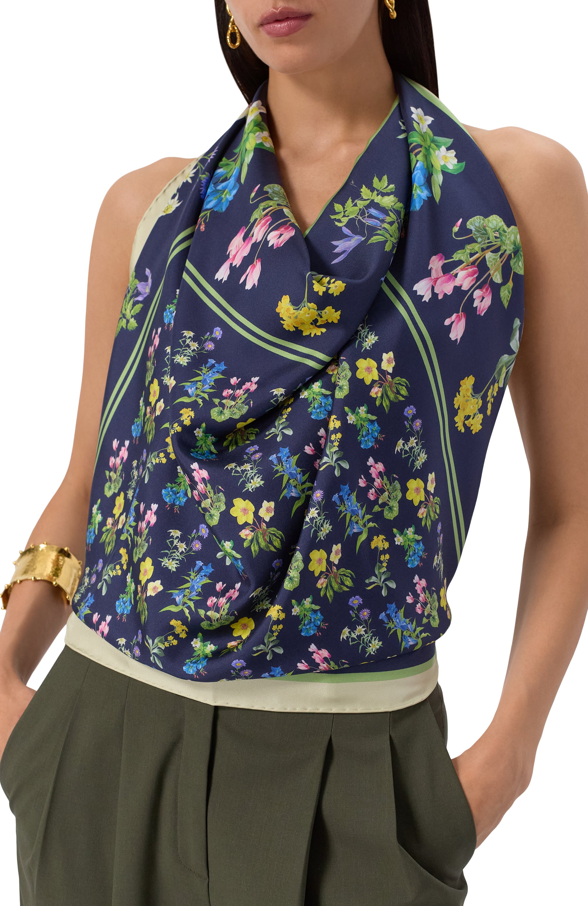 Шелковый платок BALLY, арт. WSC03N/SE151, фото 2