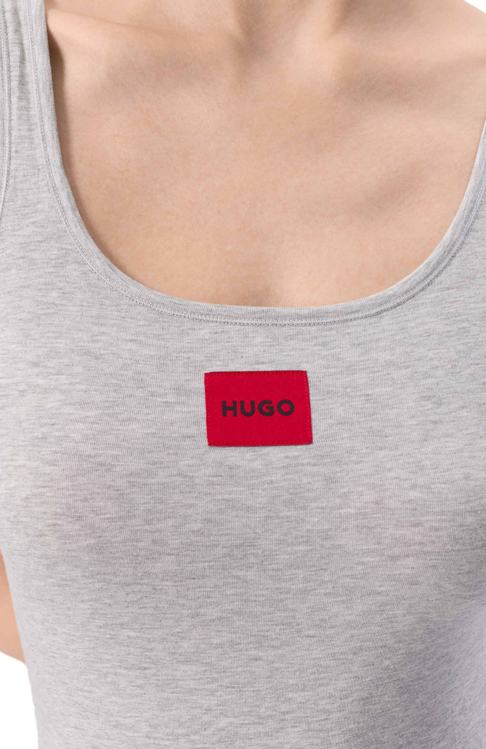 Хлопковая майка HUGO, арт. 50469665, фото 5