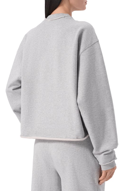 Хлопковый свитшот HUGO Blue 50553605 Серый  50553605 Фото 4