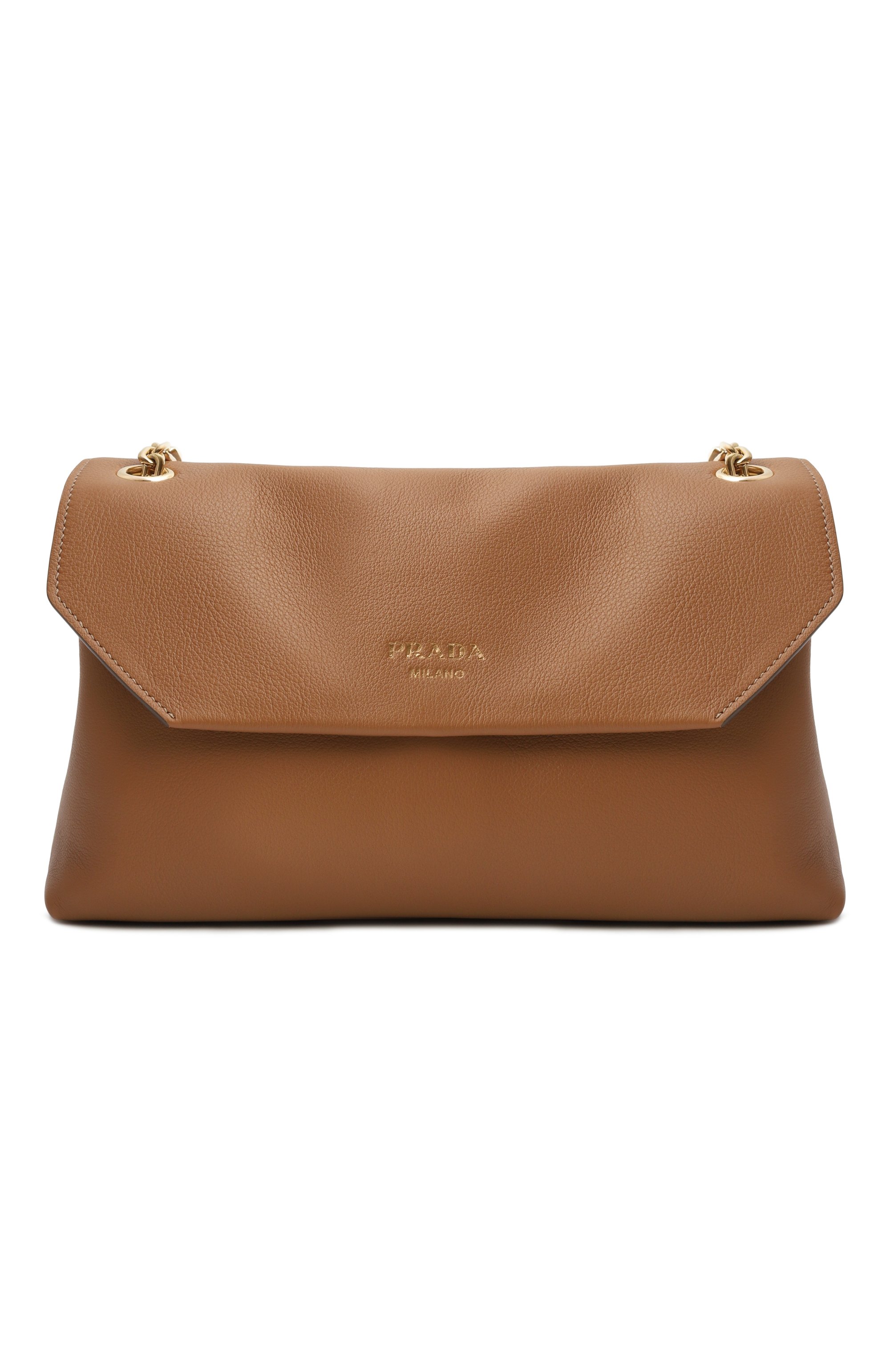 Сумка doux medium PRADA коричневого цвета по цене 513500 руб., арт. 1BD371/2CYS, фото 1 Сумка doux medium PRADA, арт. 1BD371/2CYS, фото 1
