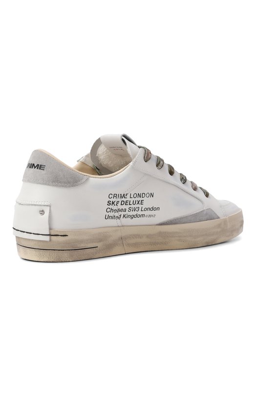 Кожаные кеды Sk8 Deluxe Crime London 19108PP8 Белый  19108PP8 Фото 4