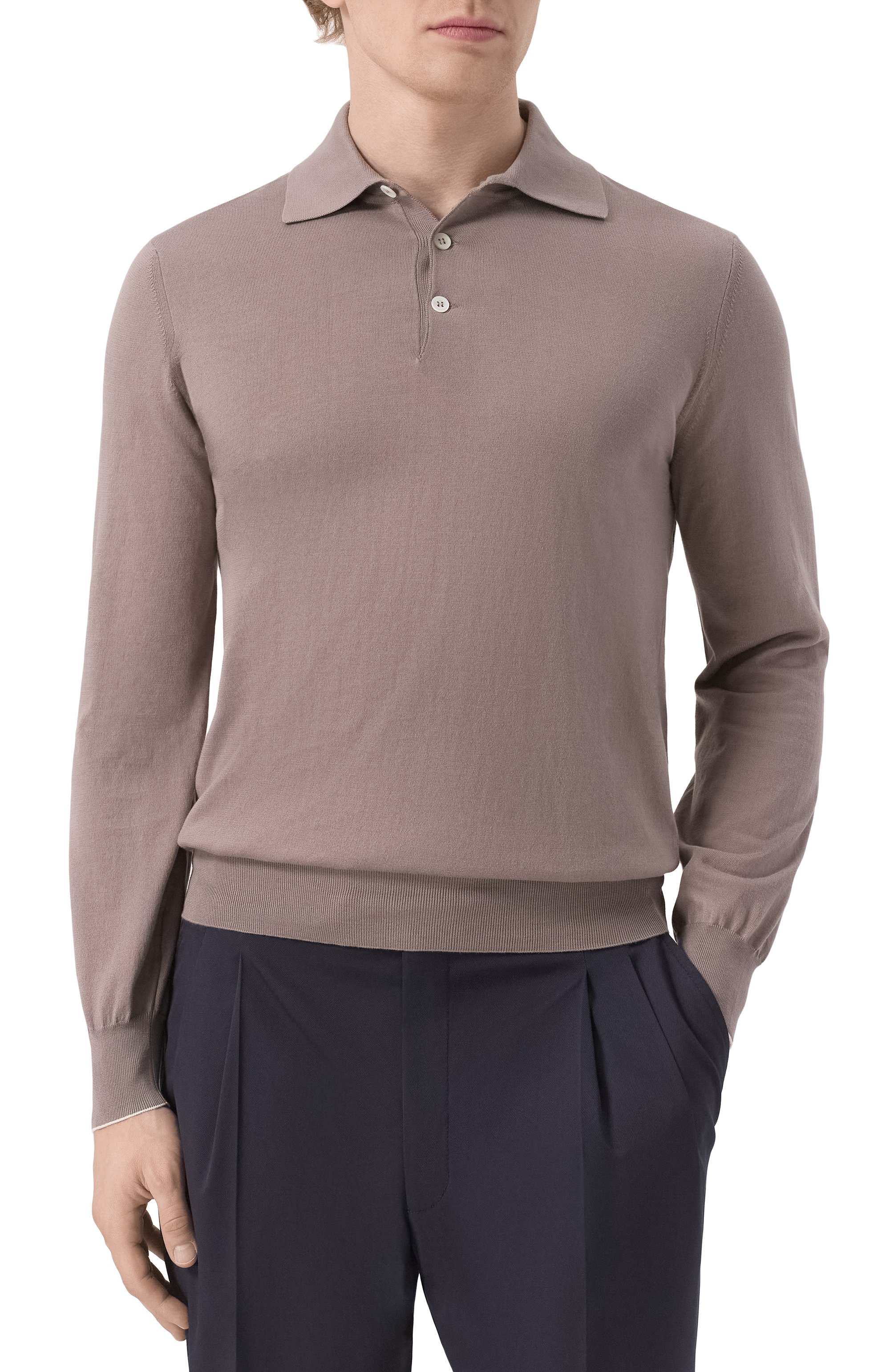 Хлопковое поло BRUNELLO CUCINELLI, арт. M29800135, фото 3