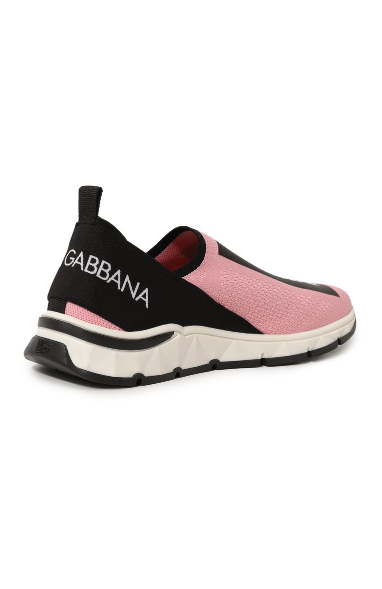 Мужского текстильные кроссовки sorrento 2.0 DOLCE & GABBANA розового цвета, арт. DA5170/AA836/37-39 | Фото 3 (Материал внутренний: Текстиль, Натуральная кожа; Материал внешний: Текстиль; Нос: Не проставлено; Региональные ограничения белый список (Axapta Mercury): Не проставлено)
