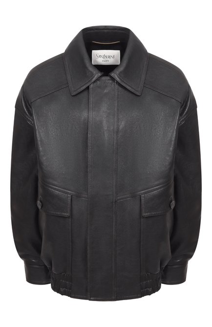 Женский кожаный бомбер SAINT LAURENT, арт. 842948/YCNX2