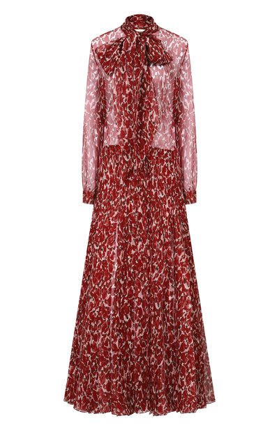 Женское шелковое платье SAINT LAURENT, арт. 831777/Y4J35