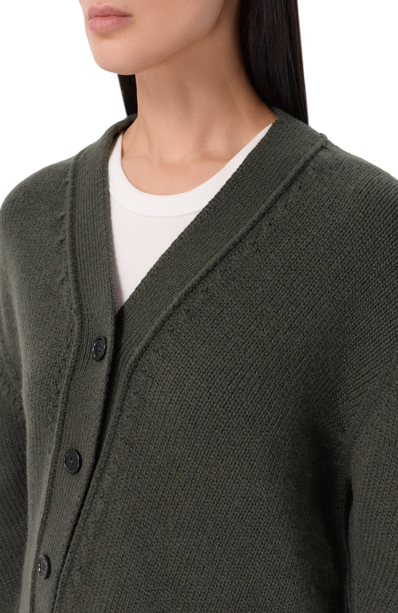 Кардиган из шерсти и кашемира JIL SANDER, арт. J02HP0065/J14860, фото 5