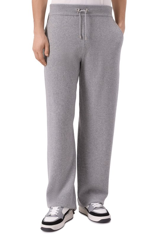 Брюки из кашемира и шерсти Balmain FH0PQ356/KI87 Серый  FH0PQ356/KI87 Фото 3
