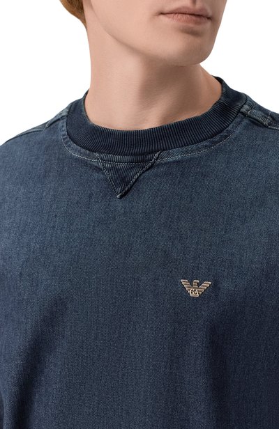 Хлопковый свитшот EMPORIO ARMANI, арт. EM006614/AF27722, фото 5