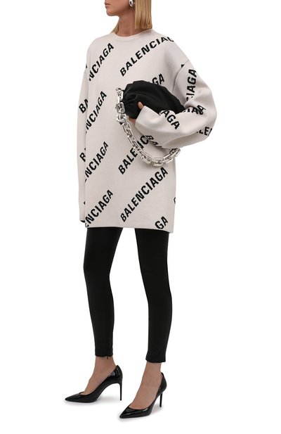 Пу ловер из хлопка и шерсти BALENCIAGA, арт. 657401/T3200, фото 2