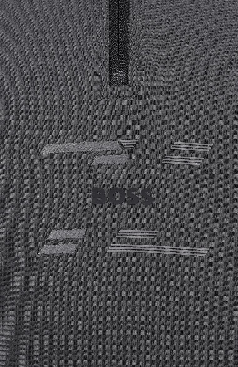 Мужской хлопковый свитшот BOSS GREEN темно-серого цвета, арт. 50530019 | Фото 6 (Рукава: Длинные; Материал внешний: Хлопок, Синтетический материал; Длина (для топов): Стандартные; Стили: Кэжуэл; Принт: Без принта; Мужское Кросс-КТ: свитшот-одежда)