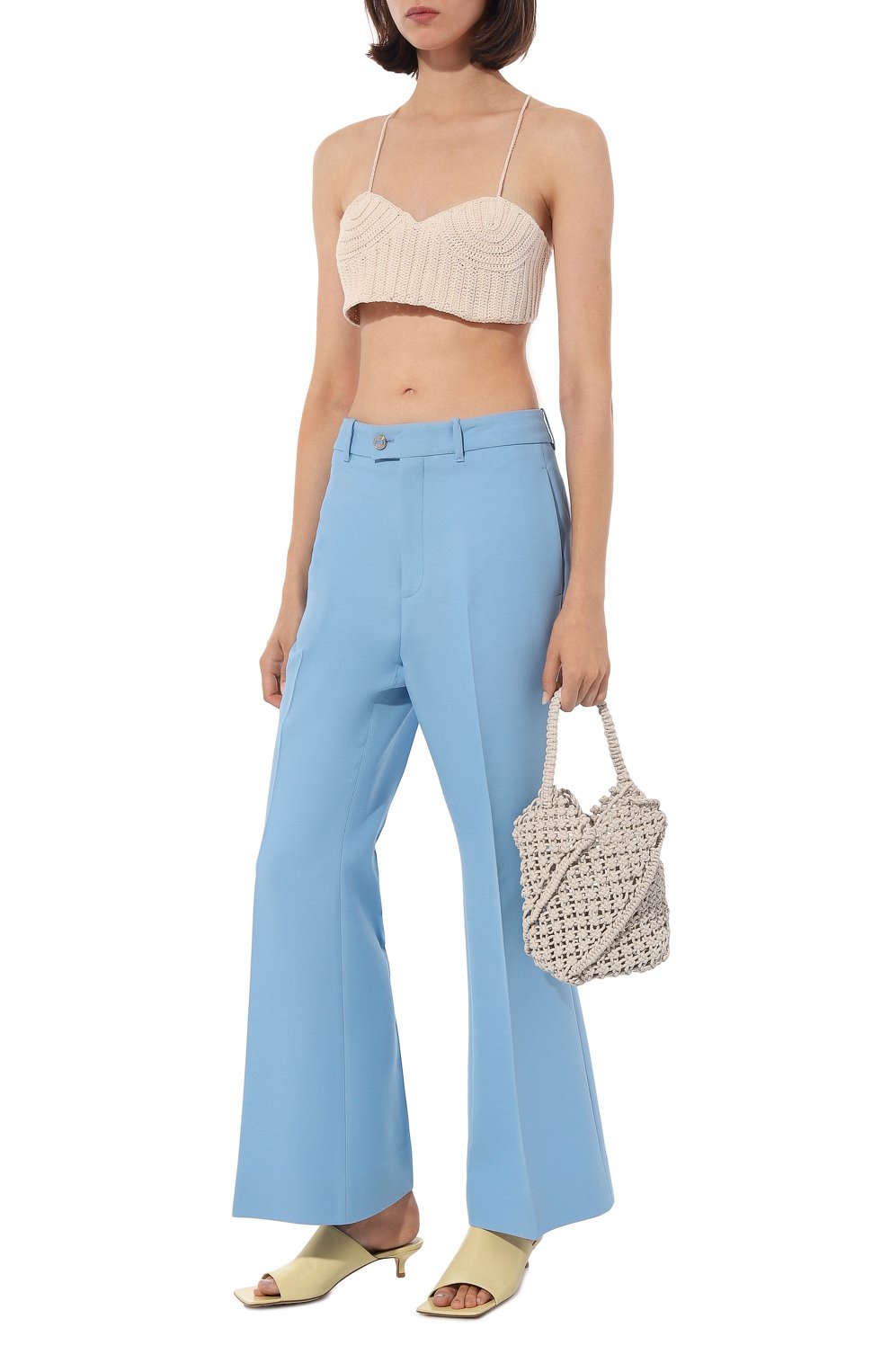 Брюки из шелка и шерсти GUCCI, арт. 632964 ZAD88, фото 2