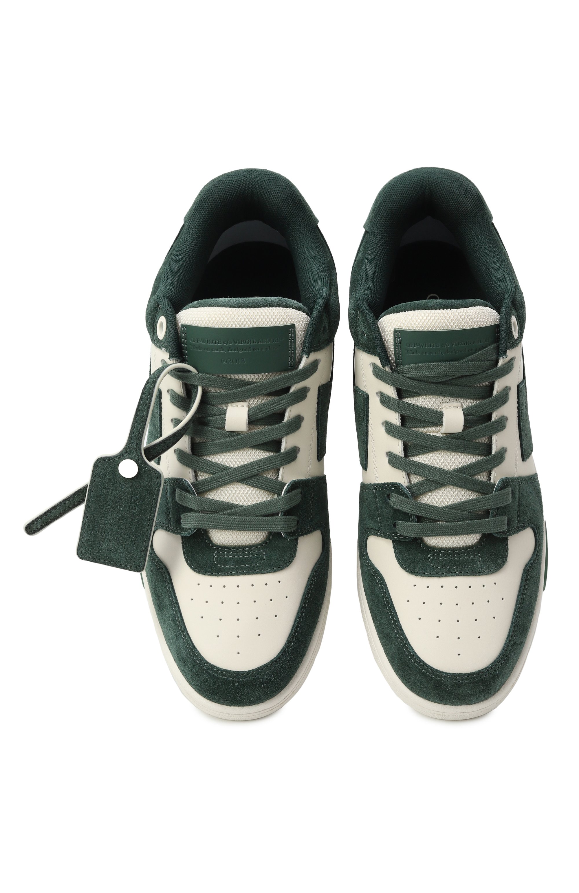 Кожаные кеды out of office OFF-WHITE, арт. 0MIA189S25LEA007, фото 6