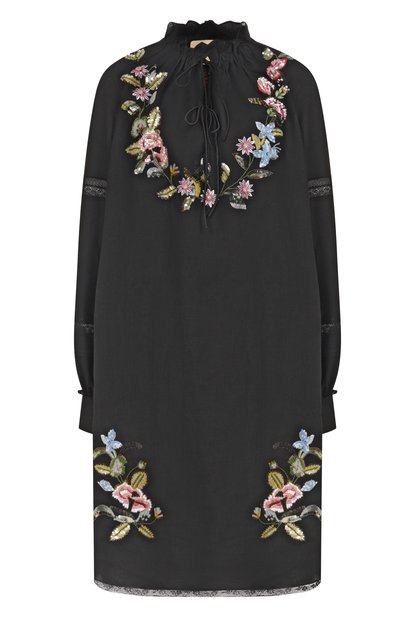 Женское льняное платье VALENTINO, арт. 8B3VAHH0/9M4