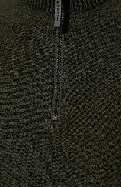 Джемпер из шерсти и хлопка BOGNER хаки цвета по цене 39500 руб., арт. 88482807, фото 5 Джемпер из шерсти и хлопка BOGNER, арт. 88482807, фото 5
