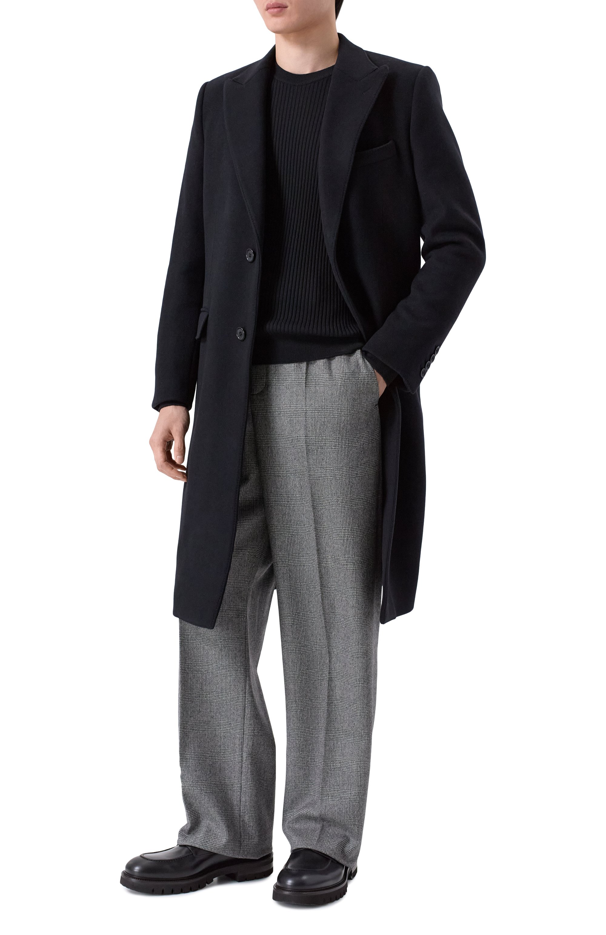 Шерстяные брюки SAINT LAURENT, арт. 844153/Y5H54, фото 2