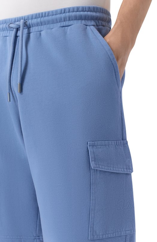 Хлопковые шорты MC2 Saint Barth ARG0001-00041L/ARG0 Голубой  ARG0001-00041L/ARG0 Фото 5