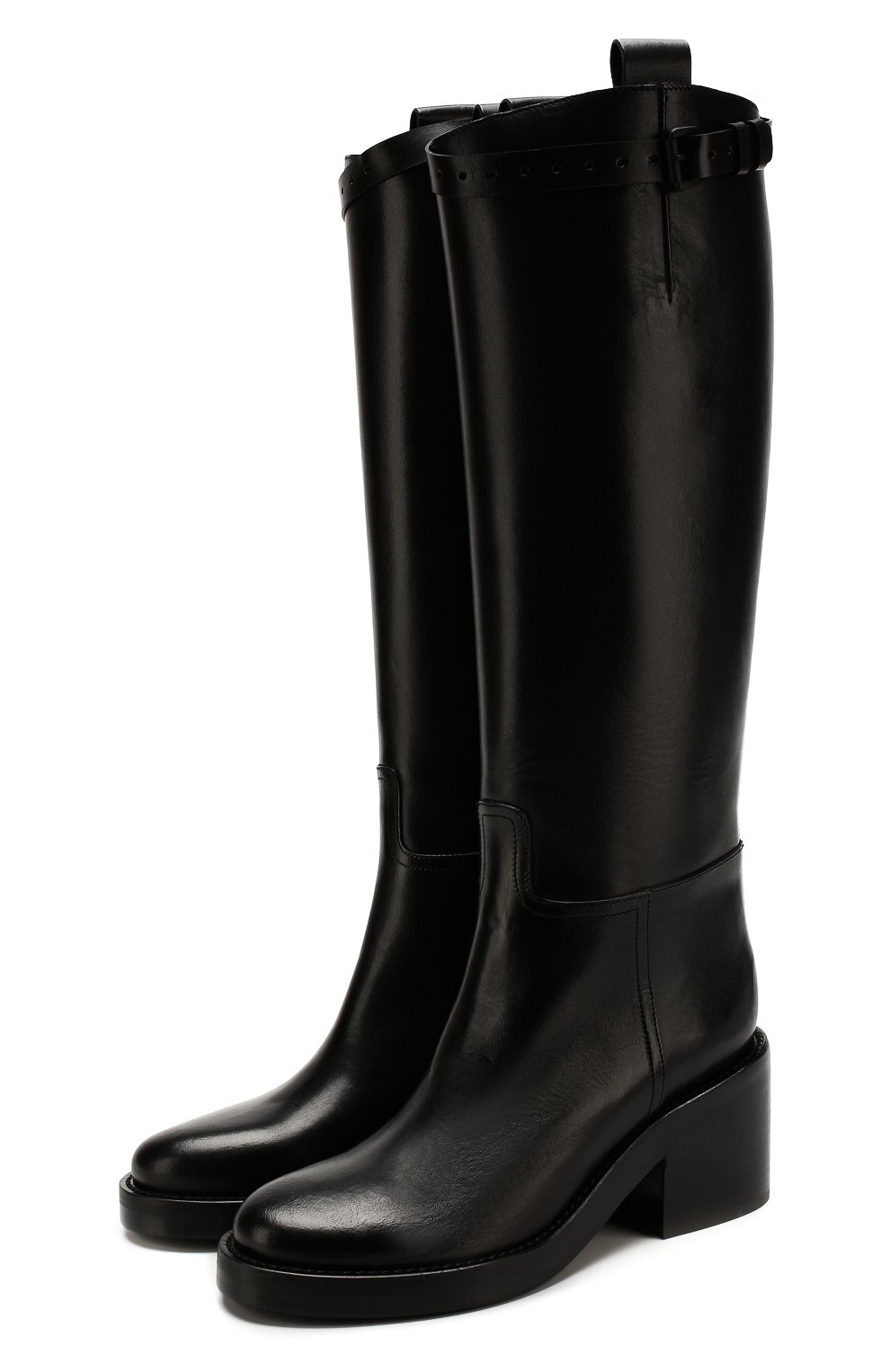 Кожаные сапоги ANN DEMEULEMEESTER, арт. 1914-2804-366-099, фото 1