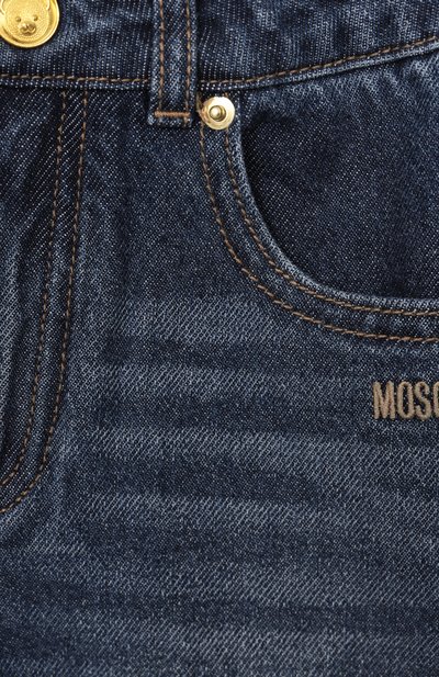 Джинсы MOSCHINO синего цвета по цене 21450 руб., арт. HDP06M/L0E29/4-8, фото 3 Джинсы MOSCHINO, арт. HDP06M/L0E29/4-8, фото 3