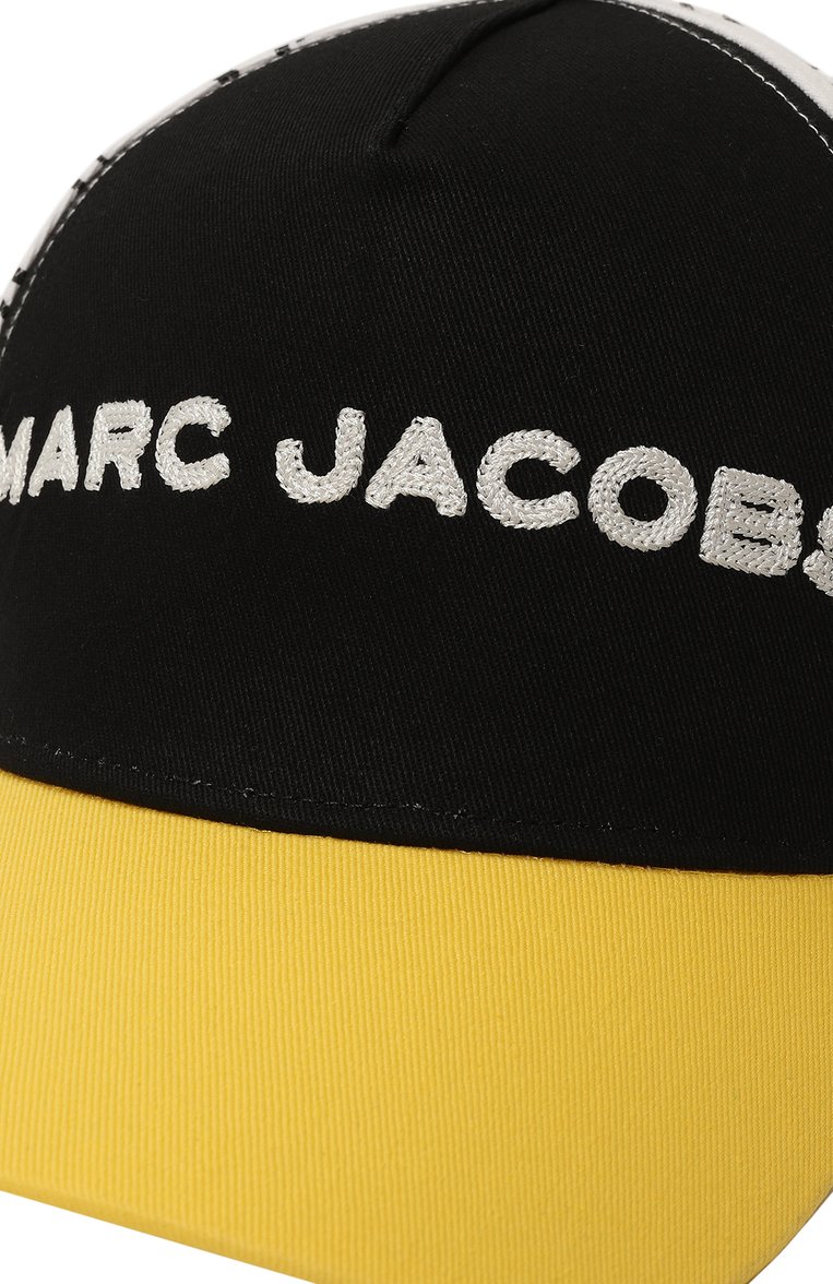 Детская хлопковая бейсболка MARC JACOBS (THE) черного цвета, арт. W60005 | Фото 3 (Нос: Не проставлено; Материал: Хлопок, Текстиль)