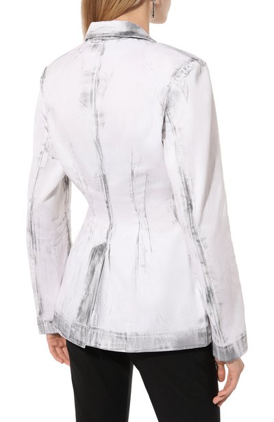 Хлопковый жакет WHO_AM, арт. FJ2-SS22.2-WHT, фото 4