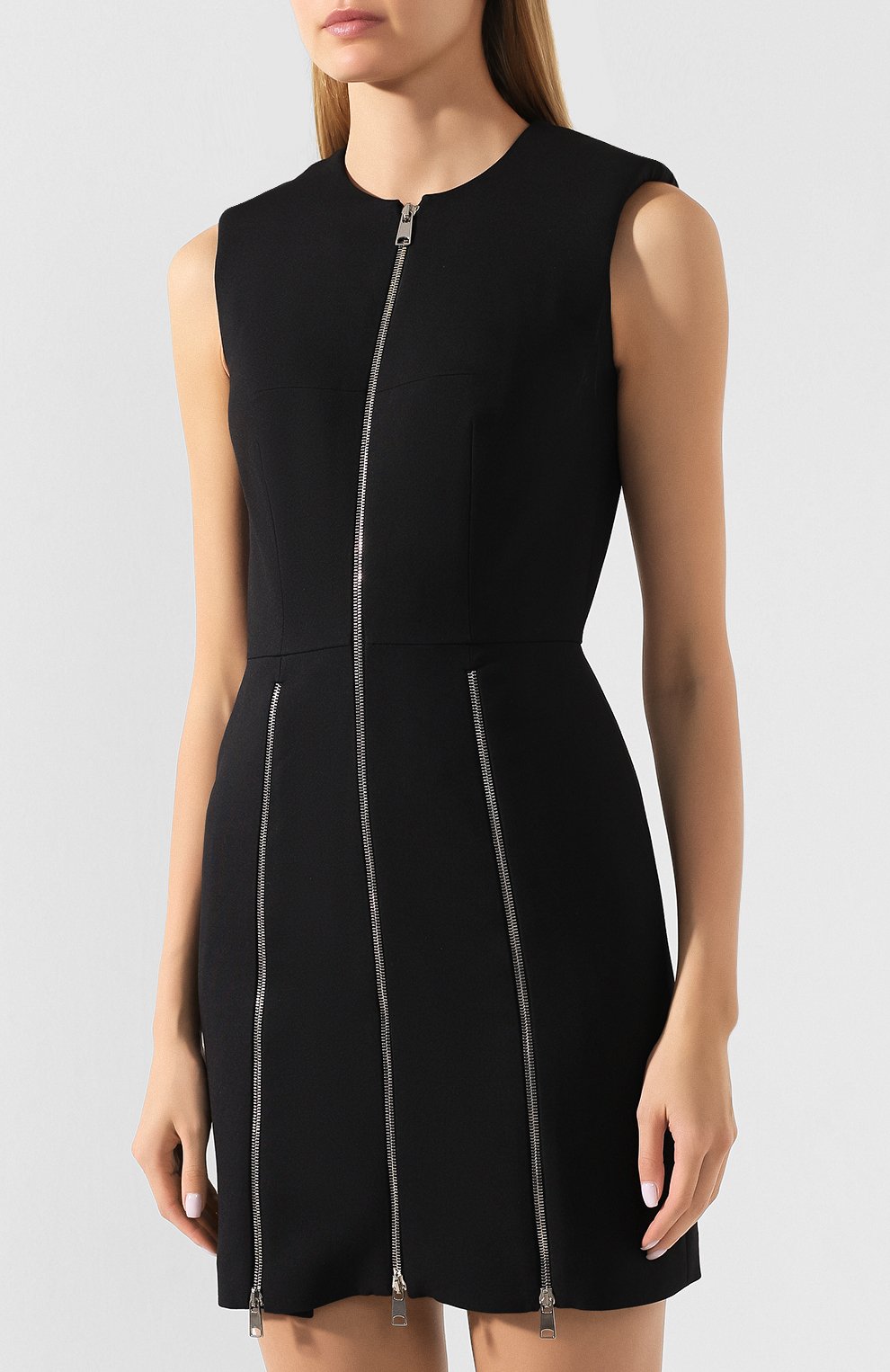 Пла тье из смеси шерсти и шелка ALEXANDER MCQUEEN, арт. 593129/QJAAA, фото 3