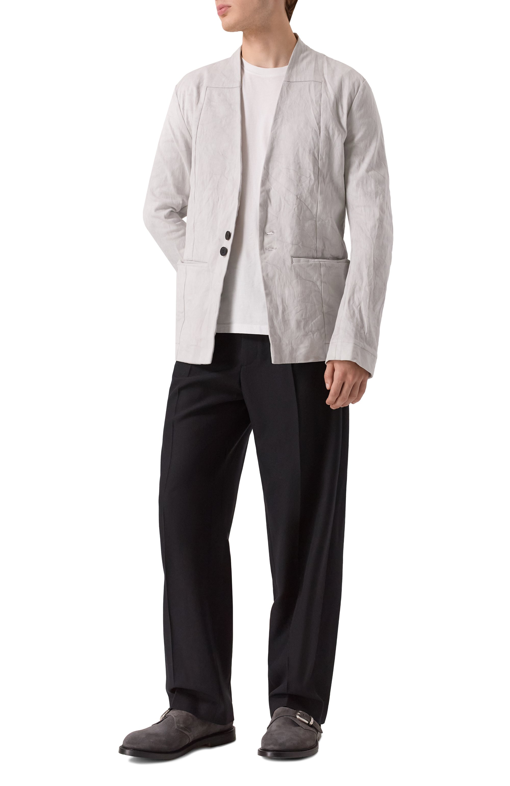 Хлопковый пиджак 139DEC, арт. SUT631-W-GR, фото 2