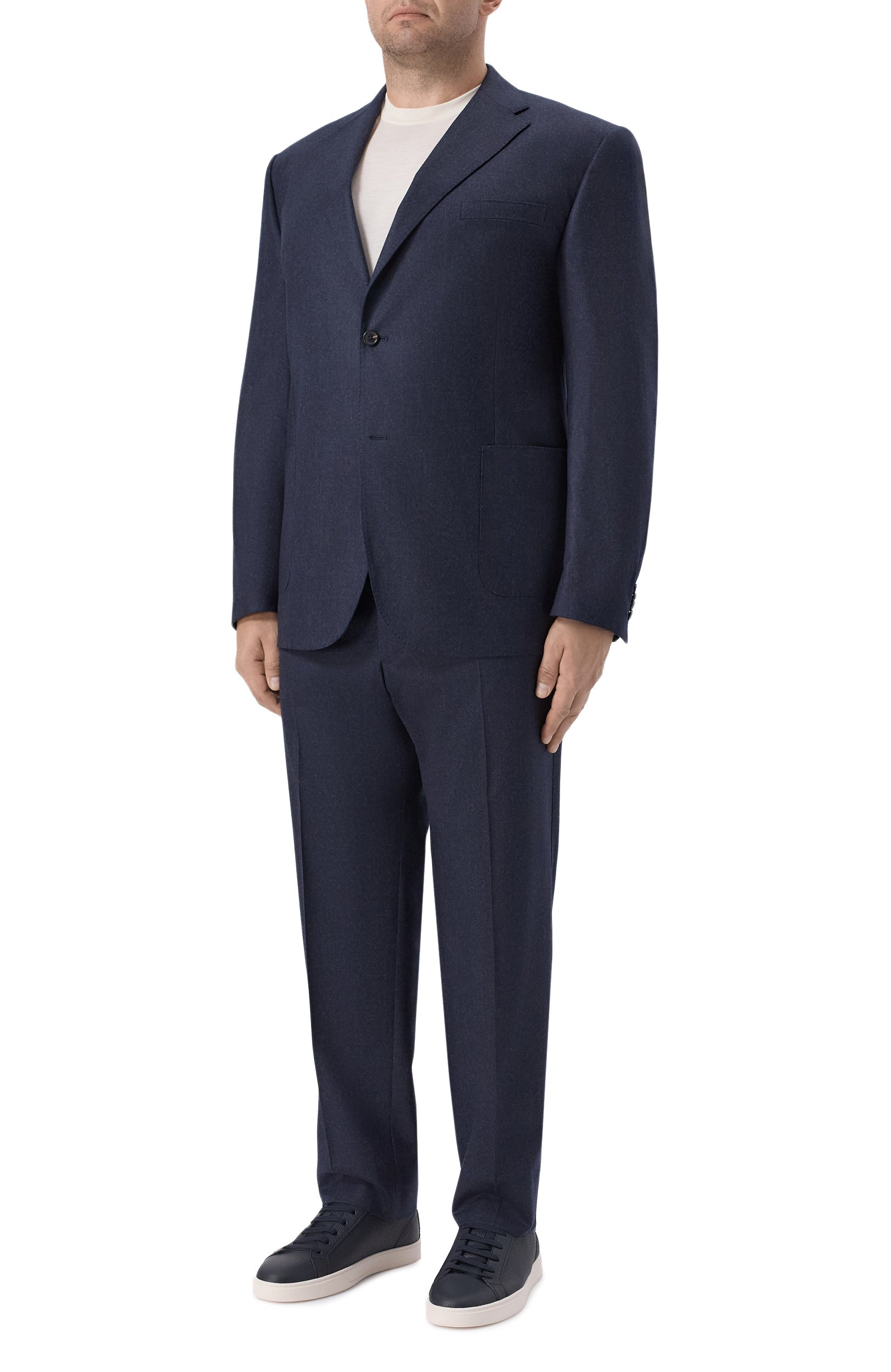 Шерстяной костюм CORNELIANI темно-синего цвета по цене 172000 руб., арт. 286018/2A18111_SET, фото 1 Шерстяной костюм CORNELIANI, арт. 286018/2A18111_SET, фото 1
