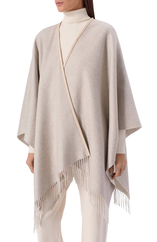 Двусторонняя накидка Agnona AM0804E/H7106E Бежевый  AM0804E/H7106E Фото 3