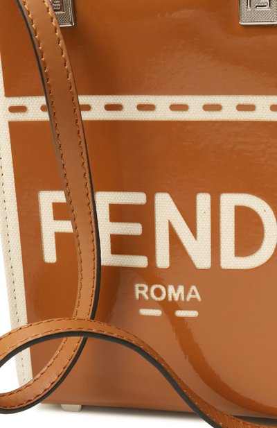 Сумка sunshine mini FENDI коричневого цвета по цене 229000 руб., арт. 8BS051 ANT7, фото 3 Сумка sunshine mini FENDI, арт. 8BS051 ANT7, фото 3