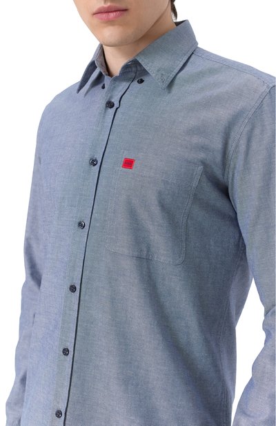 Хлопковая рубашка HUGO, арт. 50479302, фото 5