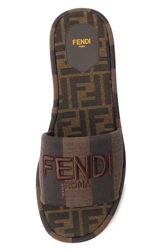 Текстильные шлепанцы Sunshine Fendi 8R8515/A0RH Коричневый  8R8515/A0RH Фото 6