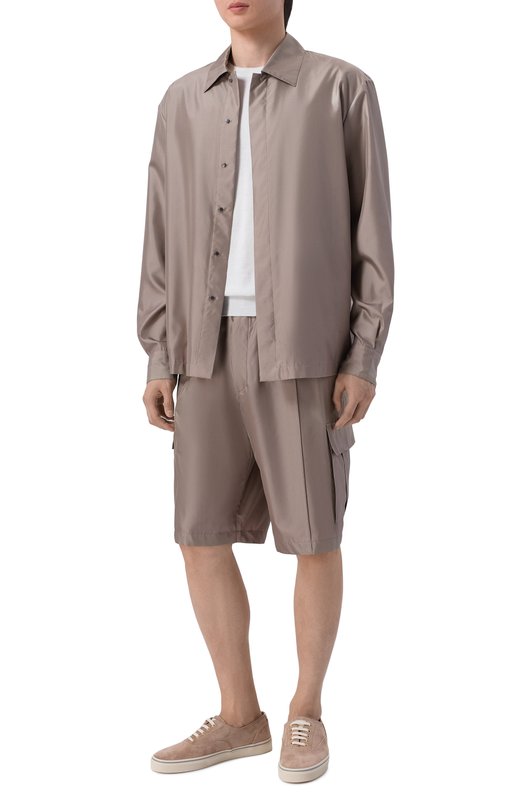 Шелковая куртка-рубашка MVST M26.2PM.B007/F020 Бежевый  M26.2PM.B007/F020 Фото 2