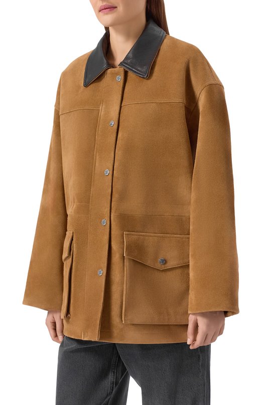 Замшевая куртка Addicted AS1002-1 Бежевый  AS1002-1 Фото 6