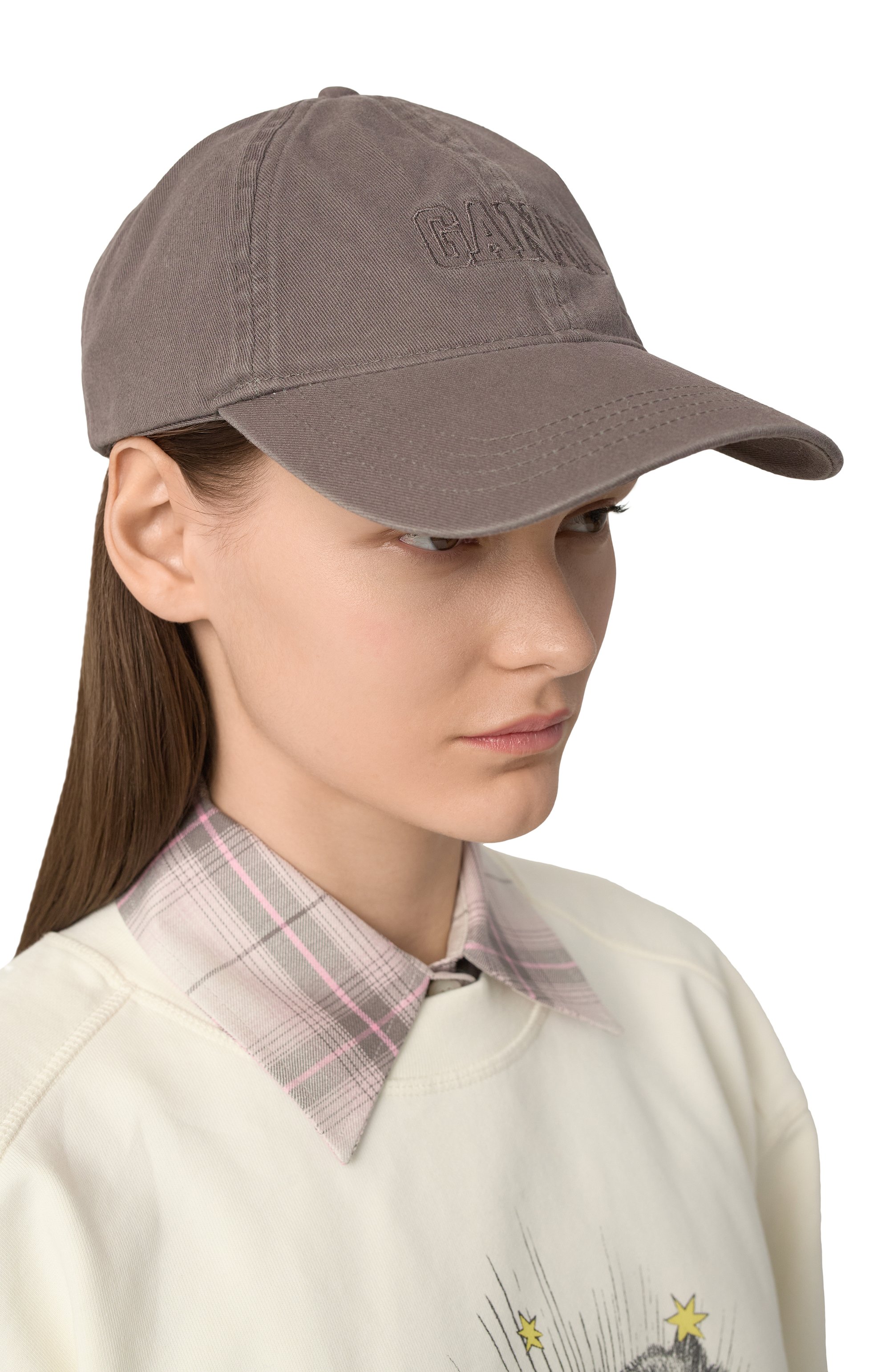 Хлопковая бейсболка GANNI, арт. A6302/5890, фото 2