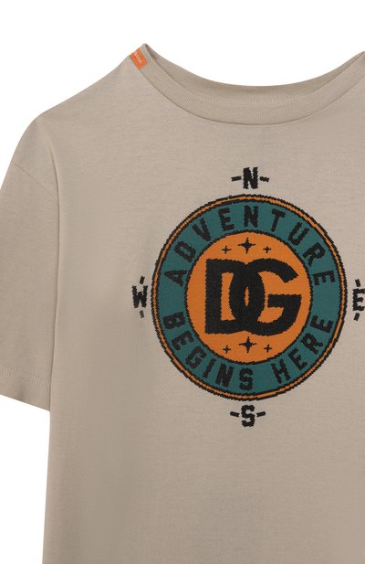 Хлопковая футболка DOLCE & GABBANA, арт. L4JTHV/G7PIR/2-6, фото 3