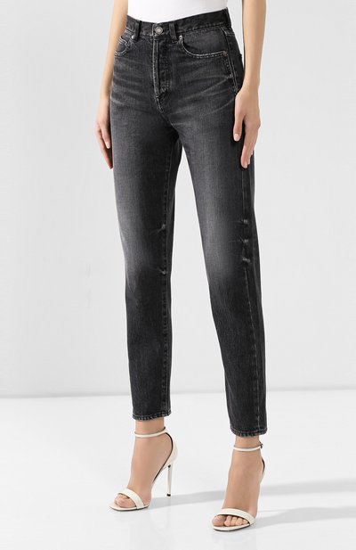 Джинсы SAINT LAURENT серого цвета по цене 74450 руб., арт. 572351/YC867, фото 3 Джинсы SAINT LAURENT, арт. 572351/YC867, фото 3