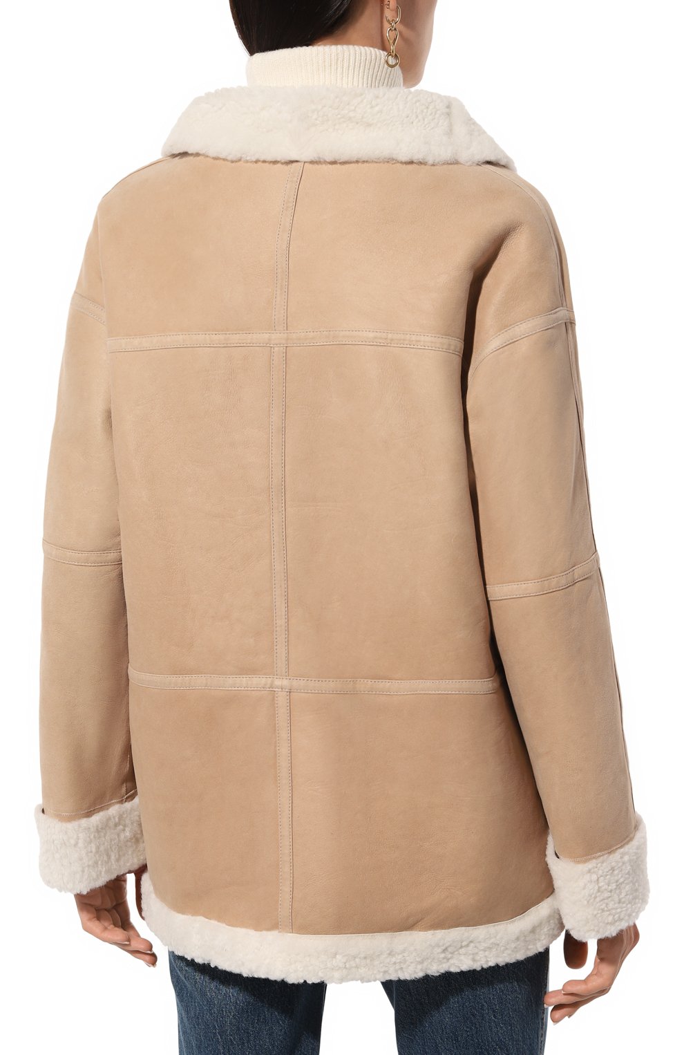 Дубленка из овчины MANZONI24, арт. 24M1306-S25/, фото 4