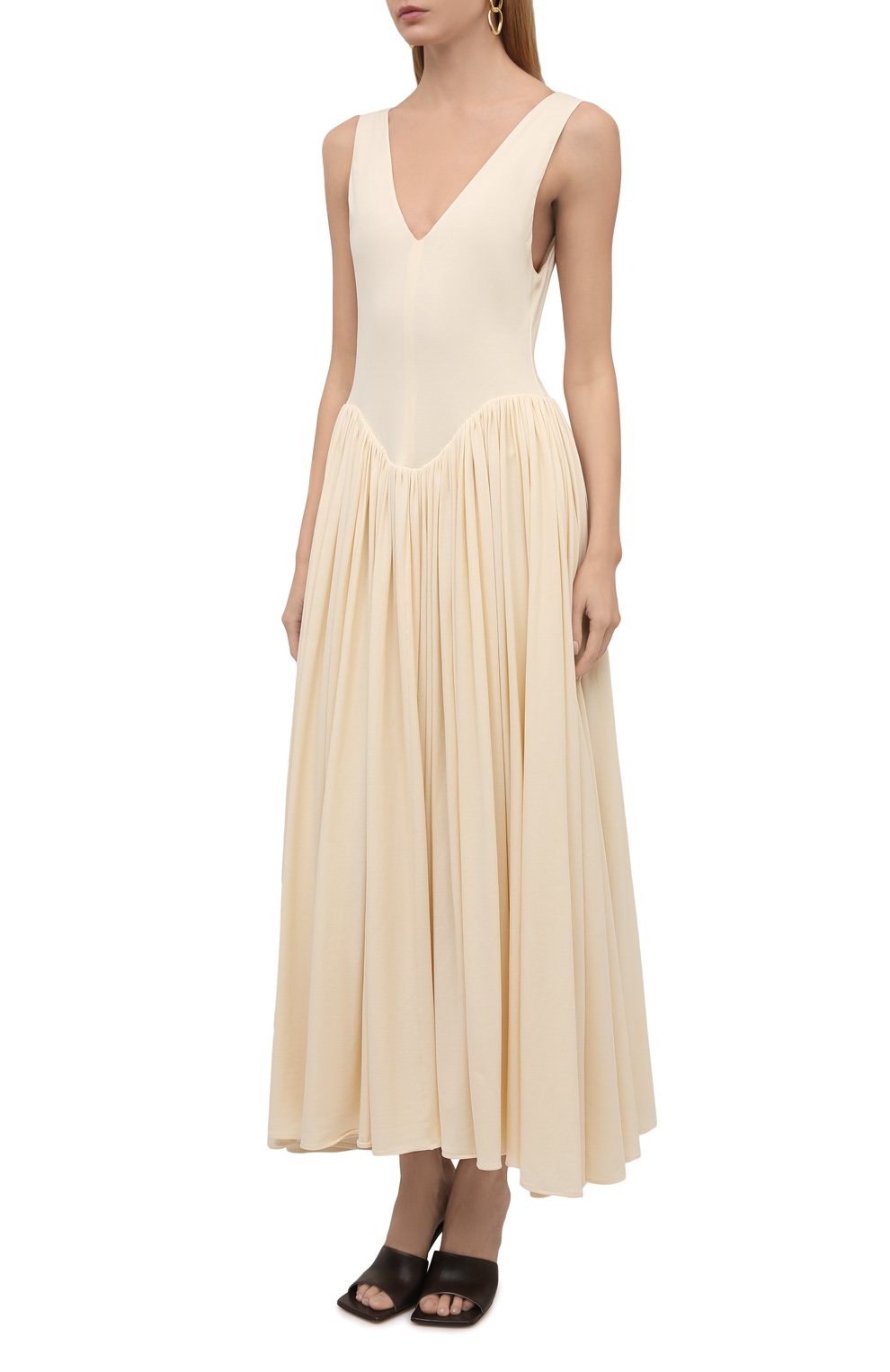 Хлопковое платье KHAITE, арт. 5208134/MERYL, фото 3